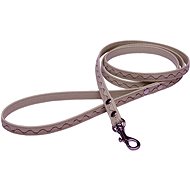 Bafpet Leash decorated with silver wool - Beige, 12mm × 120cm, 03220V - Leash
