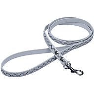 Bafpet Leash decorated with silver wool - White, 12mm × 120cm, 03220V - Leash