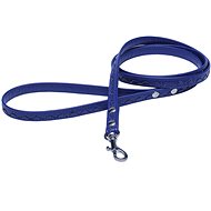 Bafpet Leash decorated with silver wool - Blue, 12mm × 120cm, 03220V - Leash