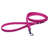 Bafpet Leash decorated with silver wool - Pink, 12mm × 120cm, 03220V - Leash