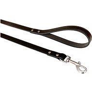 Bafpet Leather leash Grazl, smooth - Black, 16mm × 120cm 14203 - Leash
