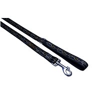 Bafpet Strap leash with rectangles - Black, 25mm × 150cm 18204O - Leash