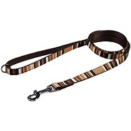 Bafpet Striped webbing leash - Brown, 20mm × 150cm 18211PS - Leash