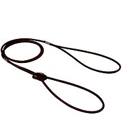 Bafpet Round leather show leash - Brown, 4mm × 140cm 50053 - Leash