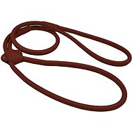 Bafpet Demonstration leash made of stitched round leather - Brown, 9mm × 100cm 04224 - Leash