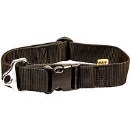 Bafpet Strap collar, solid colour - Black, 40mm × 43-74cm, 18104J - Dog Collar