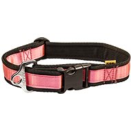 Bafpet Strap collar, solid colour - Pink, 40mm × 43-74cm, 18104J - Dog Collar