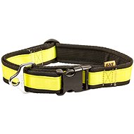 Bafpet Strap collar, solid colour - Yellow, 40mm × 43-74cm, 18104J - Dog Collar