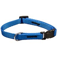 Bafpet Strap collar, solid colour - Blue, 10mm × 20-35cm, 18105J - Dog Collar