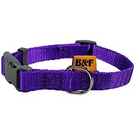 Bafpet Strap collar, solid colour - Purple, 15mm × 25-35cm, 18100JA - Dog Collar