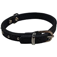 Bafpet Kožený obojek DENYS - Černý - Dog Collar