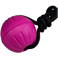 Bafpet FOAM ball with string - Fuchsia, 9cm × 53cm, 09084 - Dog Toy Ball