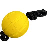 Bafpet FOAM ball with string - Yellow, 9cm × 48cm, 09084Y - Dog Toy Ball