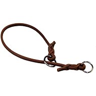 Bafpet Round Leather Retractable Collar - Brown, 6mm × 45cm, 50102 - Dog Collar