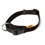 Bafpet Strap collar solid colour - Black, 20mm × 38-60cm, 18101J - Dog Collar