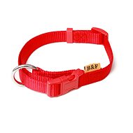 Bafpet Strap collar solid colour - Red, 15mm × 30-50cm, 18100J - Dog Collar