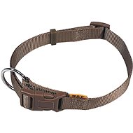 Bafpet Strap collar solid colour - Brown, 20mm × 38-60cm, 18101J - Dog Collar