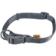 Bafpet Strap collar solid colour - Grey, 20mm × 38-60cm, 18101J - Dog Collar