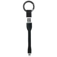 Bigben KEYRINGCABLEIP5B USB - Lightning fekete, 0,1 m - Adatkábel