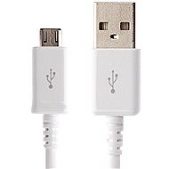 Bigben CABLEFLATMICW micro USB bílý - Datový kabel
