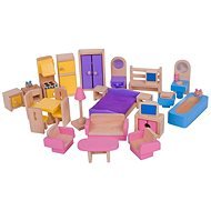 Drevený nábytok do domčeka pre bábiky - Nábytok pre bábiky