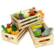 Big Jigs Toys Wooden Healthy Food in Boxes - Game Set