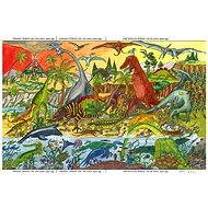 Bigjigs Fából készült puzzle - Dinoszauruszok - Puzzle