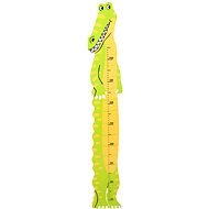 Bigjigs Detský drevený meter - Krokodíl - Dekorácia do detskej izby