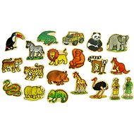 Bigjigs Mágneses fa figurák - A dzsungel állatai, 20 db - Figura