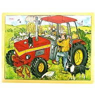 Bigjigs Wooden Puzzle - Tractor - Jigsaw Puzzle