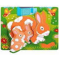 Wooden Wooden Puzzle - Rabbits - Jigsaw