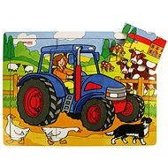Drevené puzzle - Traktor - Puzzle
