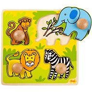 Fa formaillesztő puzzle - Szafari - Kirakós játék