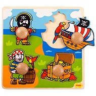 Bigjigs Wooden Inserting Puzzle - Pirates - Jigsaw