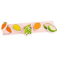 Wooden Wide Insertion Puzzle - Vegetables - Jigsaw
