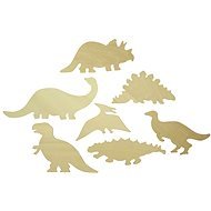 Bigjigs Drevené obkreslovacie vzory - Obrázky dinosaurov - Kreatívna sada
