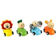 Colourful Wooden Cars with Animals - Toy Car