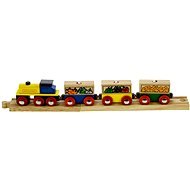 Bigjigs Train with vegetables - Rail Set Accessory