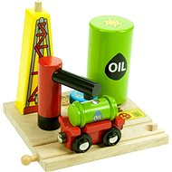  Wooden train sets - Magazine for oil  - Rail Set Accessory