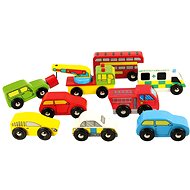  Wooden train sets - Set of cars  - Toy Car Set