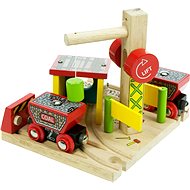  Wooden train sets - Coal mine with a transfer  - Rail Set Accessory