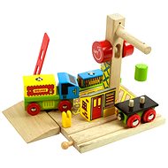  Wooden train sets - Container transshipment  - Rail Set Accessory