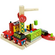  Wooden train sets - Port Crane  - Rail Set Accessory