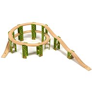  Wooden train sets - Multilevel set of tracks  - Rail Set Accessory