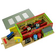  Wooden train sets - Railway Repair Shop  - Rail Set Accessory