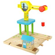  Wooden slot car - Wooden path with crane  - Slot Car Track Accessory