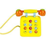 Wooden gelbe Telefon - Spielset