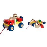 Drevené ťahacie hračky - Montážne auto - Auto
