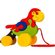  Wooden pull-along toy - Parrot  - Push and Pull Toy