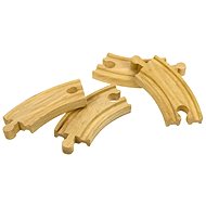 Bigjigs short round track 4 pcs - Rail Set Accessory